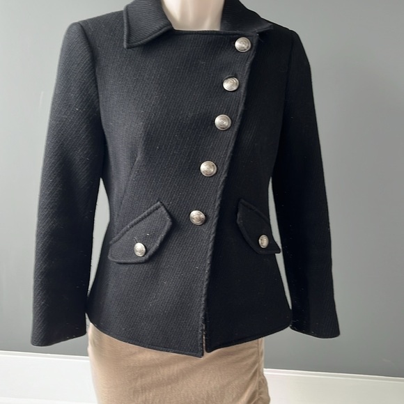 Club Monaco Black Wool Blazer - Picture 2 of 6